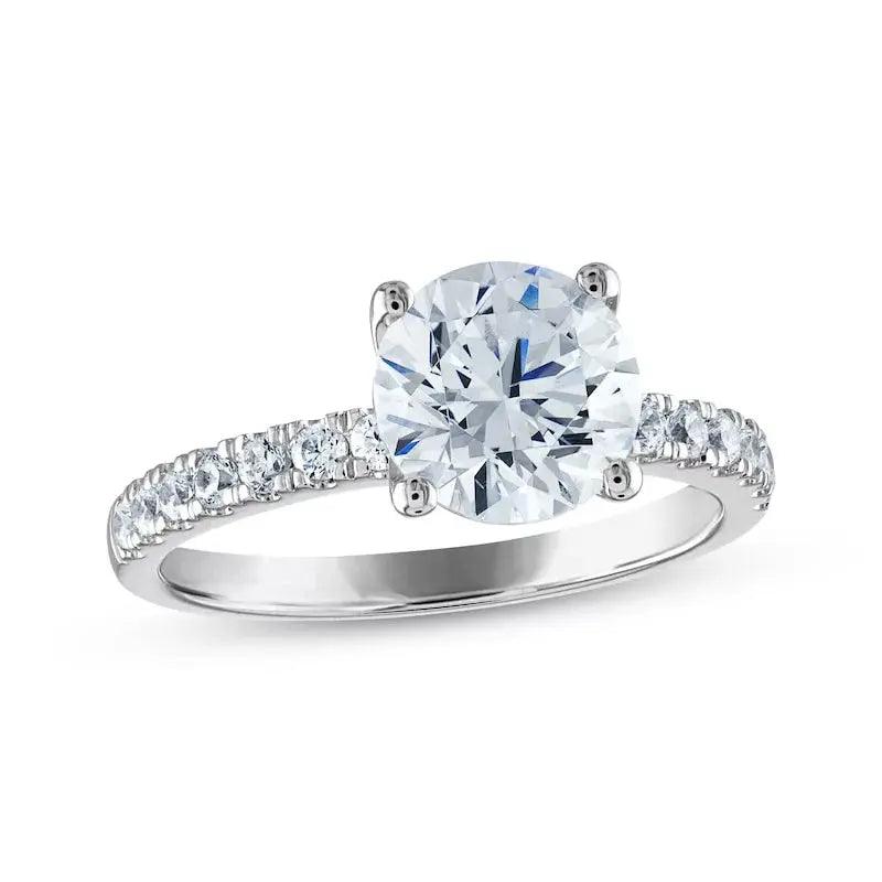 GRA Luxury 1-2ct Moissanite Diamond Rings - chiccharm