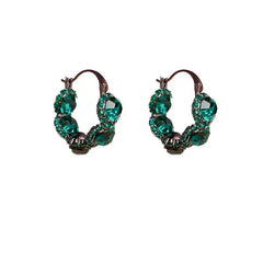 Unique Earrings Design Green Zircon Earrings for Girls - chiccharm